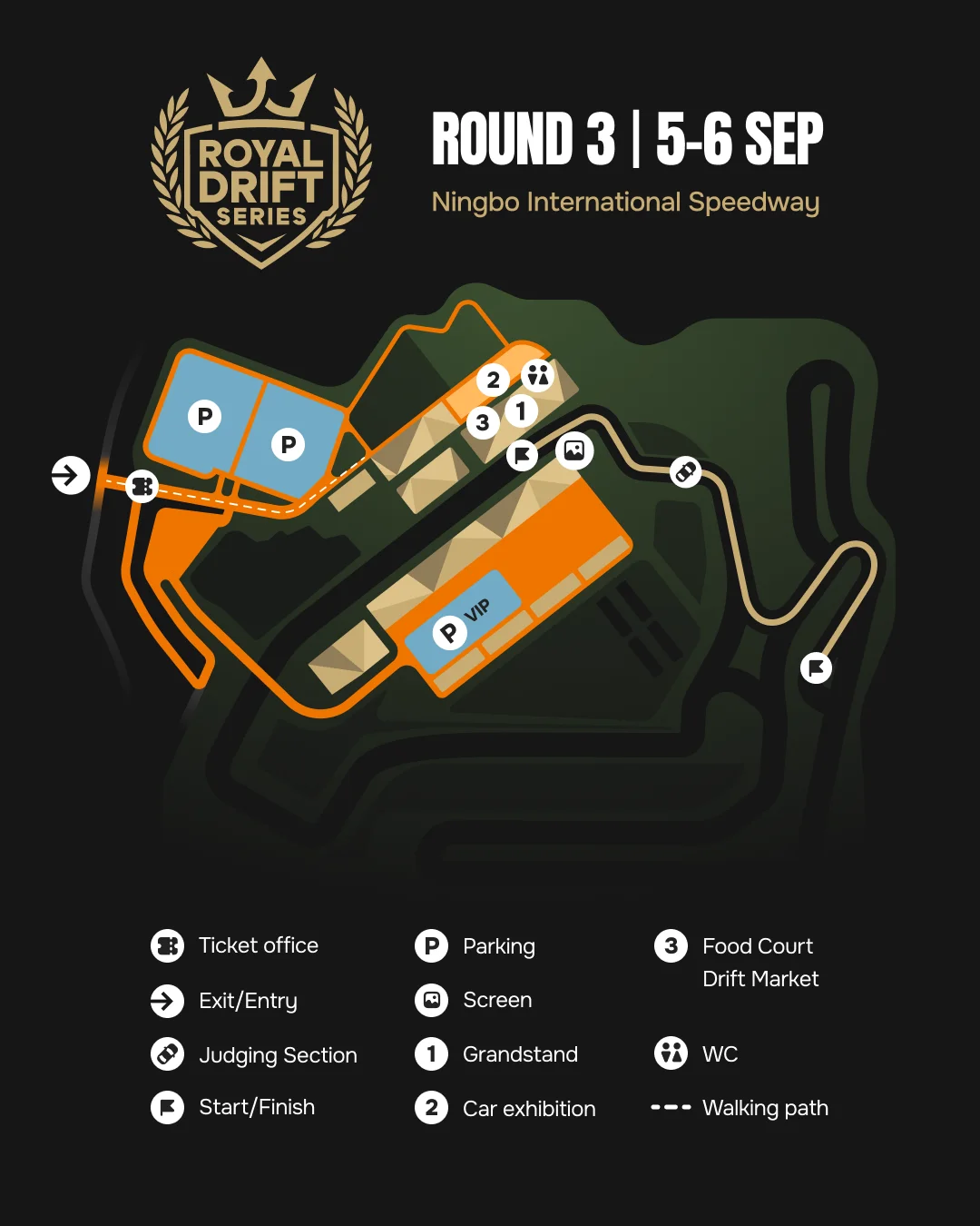 Circuit zone map